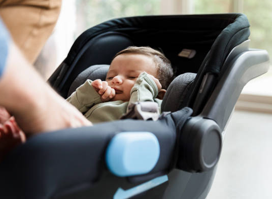 Baby in car seat